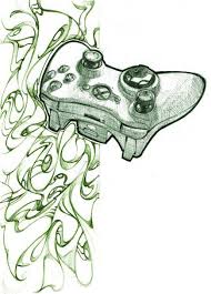 Cool Xbox 360 Controller Drawing Drawings Doodle Drawings Art