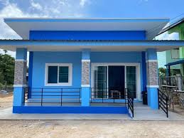 Cat dinding warna biru laut dan putih. 40 Contoh Rekomendasi Perpaduan Warna Cat Rumah Yang Bagus