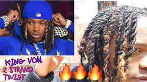 I have a question about the 2 strand twist method. Two Strand Twist King Von Dreads Google Search