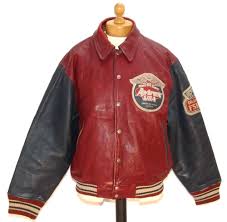 Superb Vintage Look Florida State Sharks Baseball Leather Jacket By Avirex Xxl Mens Jackets Jackets Vintage Coat