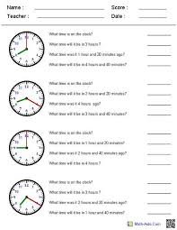 Adding And Subtracting Time Worksheets 4th Grade Math Worksheets Time Worksheets Learn To Tell Time