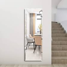4.8 out of 5 stars. Amazon Com Honyee Wall Mirror Simple And Classic Full Length Mirror Beveled Frameless Mirror For Cloakroom Bedroom Living Room And More 20 X 60 Rectangular Kitchen Dining