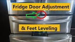 French Doors Adjustment in LG Fridge and DIY leveling