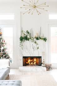 Marble Marvel Holiday Fireplace Holiday Fireplace Decor Holiday Mantel Decor