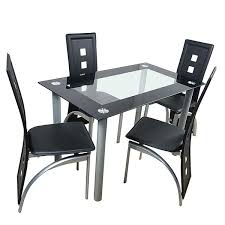 Check spelling or type a new query. 4pcs High Back Chairs 110cm Transparent Black Dining Table 8mm Tempered Glass Dining Table Set Dining Room Sets Aliexpress