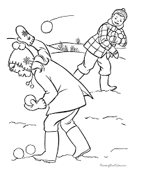 Winter Snowball Page To Color Coloring Pages Winter Christmas Coloring Pages Coloring Book Pages