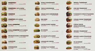 They started adding different kinds of hamburgers and different he also slightly raised the burger king prices. Burger King Menu Menu For Burger King Frankton Queenstown