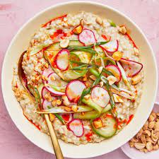 Dashi Oats With Crunchy Veg Recipe Healthy Oatmeal Recipes Savory Dinner Food
