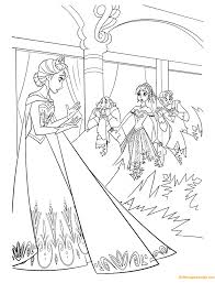 Elsa birthday party at ice castle coloring page disney. Elsa And Her Ice Power Coloring Pages Cartoons Coloring Pages Coloring Pages For Kids And Adults