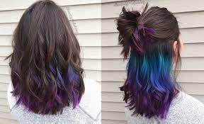 Underlights The Rainbow Hair Dye You Can Sport At The Office Be Asia Fashion Beauty Lifestyle Celebrity News Peekaboo Hair Hair Styles Hair Color