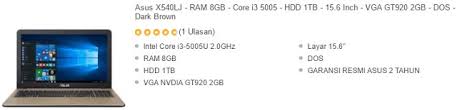 Jika sedang mencari produk laptop hp antara core i3, i5, ataupun i7 yang menawarkan spesifikasi yang oke, tim futureloka berhasil merangkum daftar harga dan spesifikasi. Harga Laptop Asus Core I3 Ram 8gb Murah Terbaru 2018