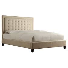 The arthur tall bed is an impressive high headboard bed. Inspire Q Hudson Button Tufted Platform Bed With High Footboard Oatmeal Queen Target