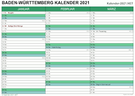 Termine bundeslandweit zu schulferien für das jahr 2021 auf ferienwiki.de,. Kalender 2021 Baden Wurttemberg