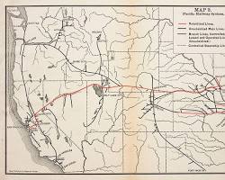 Image of Theodore Judah Central Pacific Railroad map and survey