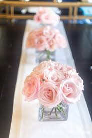 5 Simple But Elegant Pink Flower Centerpieces That Are Low Enough To See Over Entertaining Diva From House To Home Simple Floral Centerpieces Flower Centerpieces Wedding Wedding Floral Centerpieces