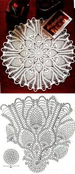 Round Pineapple Doily Diagram Crochet Doily Diagram