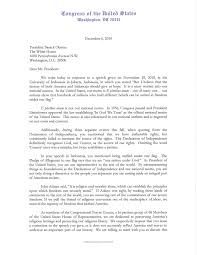 The body should be left justified with no indentations. An Actual Letter From Congress To President Obama Questioning With Boldness