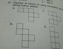 Sisi pada bangun ruang kubus berbentuk Gambar Dibawah Ini Yang Merupakan Jaring Jaring Kubus Adalah Brainly Co Id
