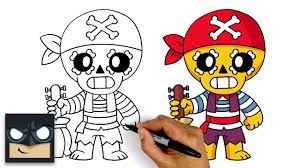 Poco is your team's healer! How To Draw Brawl Stars Pirate Poco Youtube