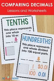 Comparing Decimals In 2021 Decimal Lesson Decimal Lesson Plans Comparing Decimals
