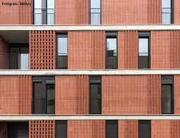 ladrillos eco klinker rojo macizos y perforados y celosia ceramica modelo rojo de piera ecoceramica building brick structures