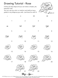 How to draw rose step by step for beginners. How To Draw A Rose Step By Step Skip To My Lou