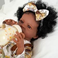 Muñeca Babeside Megan Relike Reborn Black Girl 45 Cm Con Ropa