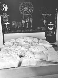 Chalk Headboard Uooncampus Uocontest Chalkboard Bedroom Tumblr Rooms Hipster Bedroom