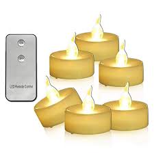 Youngerbaby 12pcs Warm White Flameless Led Tealights Candle With Remote Control Flickering Mini Battery O Tea Lights Led Tea Lights Battery Operated Tea Lights