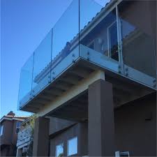 Glass balcony and balustrade completed in bristol. Outside Stainless Steel Standoff Tempered Glass Railing For Balcony