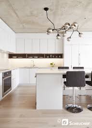 Scheucher Parkett Scheucher Parquet Flooring Landhausdiele Eiche Polarweiss Polarwhite Oak Kitchen Kuche Scheucher Parkett Kuche Beton Kuchen Inspiration