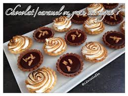 Chocolat Caramel Ou Yuzu Meringue Mini Tarte Chocolat Petit Dessert