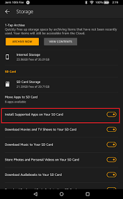 How to turn the external sd card into internal storage on nougat. Specifying Your App S Installation Location Fire Tablets Fire Tablets