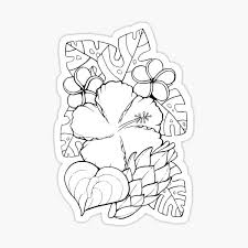 This collection includes mandalas, florals, and more. Tropical Flowers Coloring Gifts Merchandise Redbubble