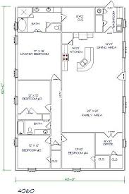 40 X 60 Floor Plan Metal House Plans Pole Barn House Plans Barn Homes Floor Plans
