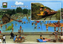 Butlin S Holiday Camp Pwllheli Outdoor Pool Train Postcard Butlins Holidays Butlins Outdoor Pool