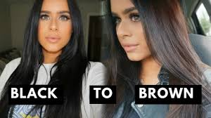 If you have light brown or even blonde hair, it's likely that you'll have to color the roots of your hair back to black around every three to four weeks. From Black To Brown Hair How I Lightened My Hair Youtube
