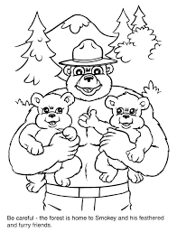 We have compiled for you a large collection of images with different animals. Smokey Bear Coloring Pages Coloring Home