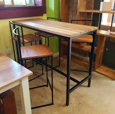 Bespoke Classic 4 Seater Bar Table With Steel Frame Steel Frame High Bar Chairs Contact Sheila Ecofurnituresdesign C Furniture Shop Bar Table Steel Furniture
