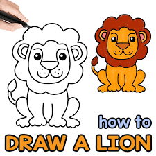 How To Draw A Lion Step By Step Drawing Guide Lion Drawing Simple Drawing For Kids Art Drawings For Kids
