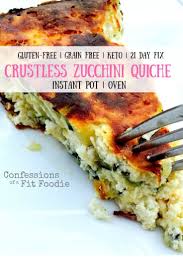 Crustless Zucchini Quiche Is The Perfect 21 Day Fix Recipe For Breakfast Brunch Lunch Or A Lig Fixate Recipes 21 Day Fix Breakfast Healthy Breakfast Recipes