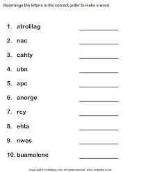 Letter o worksheets consonant blends worksheets vowel worksheets free worksheets three letter words cvc words kindergarten reading kindergarten worksheets preschool assessment. Unscramble Letters To Make Words Worksheet Turtle Diary