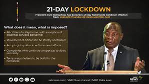 Ramaphosa addresses sa on the latest lockdown developments Sabc News On Twitter Infographic President Cyril Ramaphosa Has Declared A 21 Day Lockdownsa Effective From Thursday 26 March Until 16 April 2020 Covid19southafrica Https T Co T8ykhf78uf