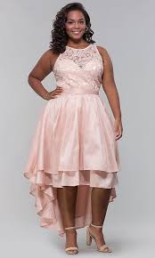 High Low Plus Size Wedding Guest Dress With Lace Plus Size Wedding Guest Dresses Plus Size Dresses Plus Size Prom Dresses