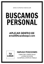 Crea diseños de se busca personal en un minuto