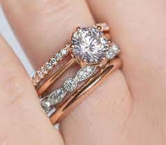 How To Stack Your Wedding Bands Mixed Metal Wedding Rings Wedding Rings Solitaire Stacking Wedding Rings Mixed Metals