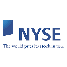 Vector illustration of the bar diagram inside the shopping cart. Nyse New York Stock Exchange Logos Download