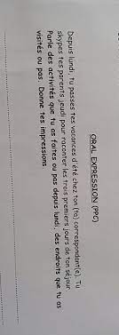 Tu va faire des heures hors schéma classiques. Bonjour Vous Pouvez M Aidez Svp C Est L Anglais Et Je Suis En 3eme Il Faut Ecrire Nos Vacances Nosdevoirs Fr