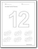 Children love playing with balloons. Number 12 Worksheets Number 12 Worksheets For Preschool And Kindergarten