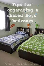 Tips For Organizing A Shared Boys Bedroom A Pretty Life Organizing A Shared Bedroom Organizing Kids Clo Boys Shared Bedroom Boys Bedrooms Kids Rooms Shared